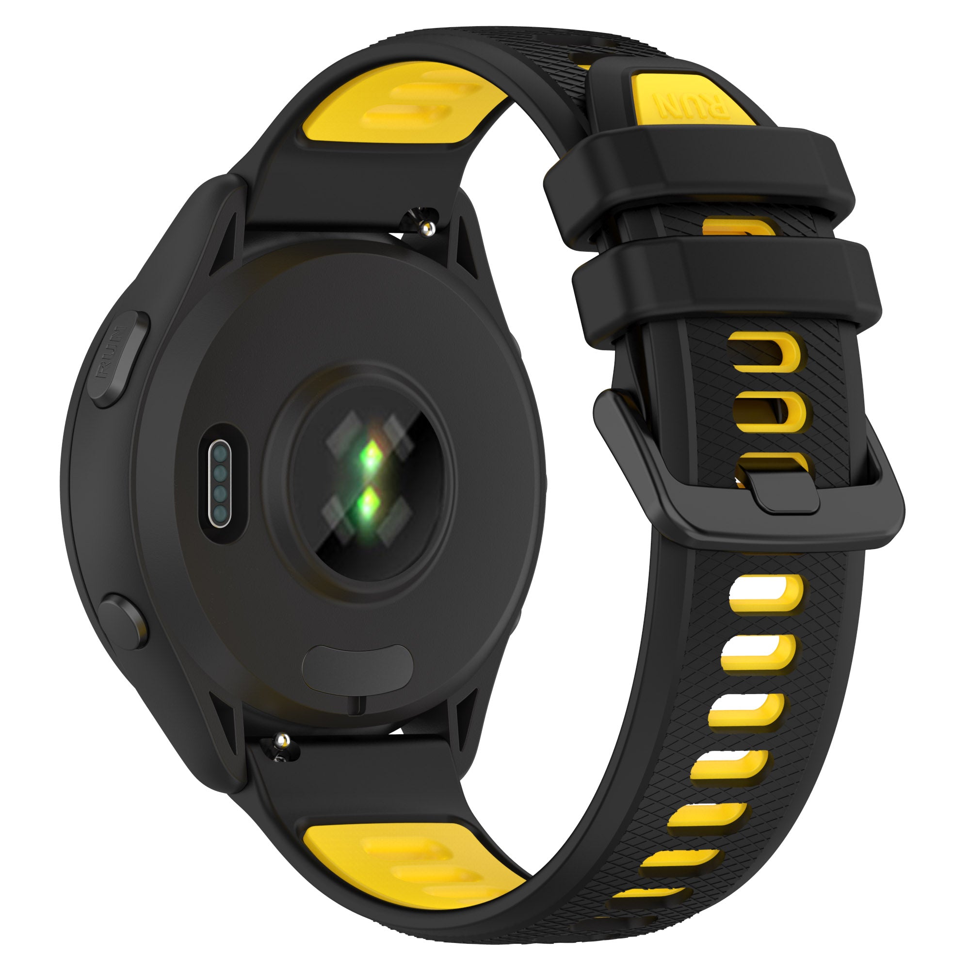 For Garmin Forerunner 265 Dual-Color Silicone Watch Strap Anti-Wear Smart Band Strap For Garmin Forerunner 265 Dual-Color Silicone Watch Strap Anti-Wear Smart Band Strap